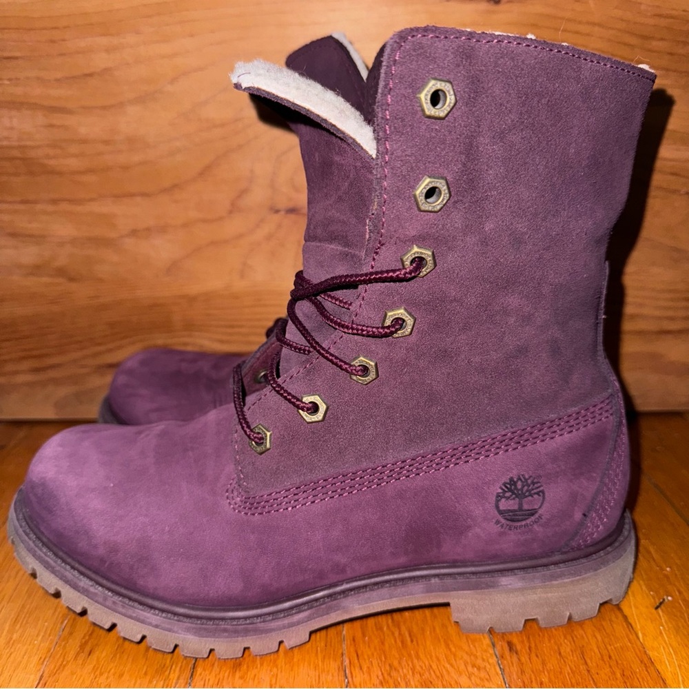 Timberland Womens Jayne Fleece Fold-Down Boot